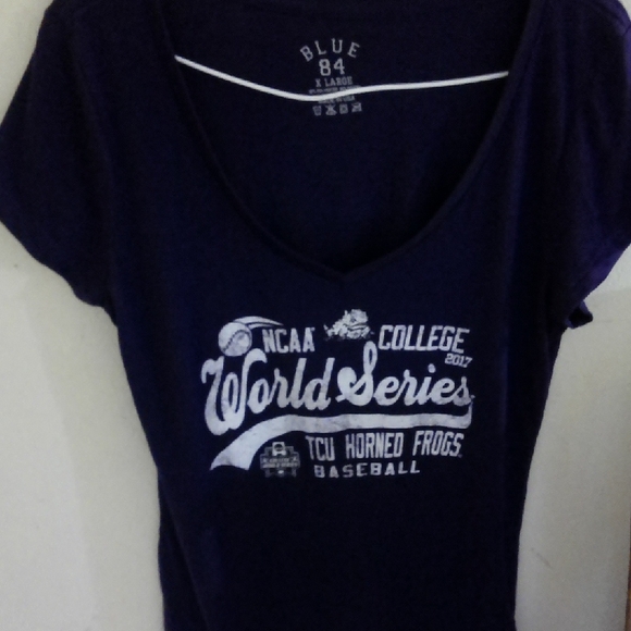 Blue 84 Women's Purple NCAA World Series Tee - Picture 1 of 2